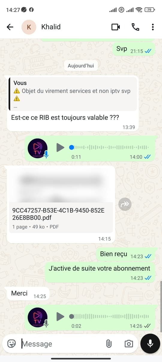 Client Belgique – Virement bancaire