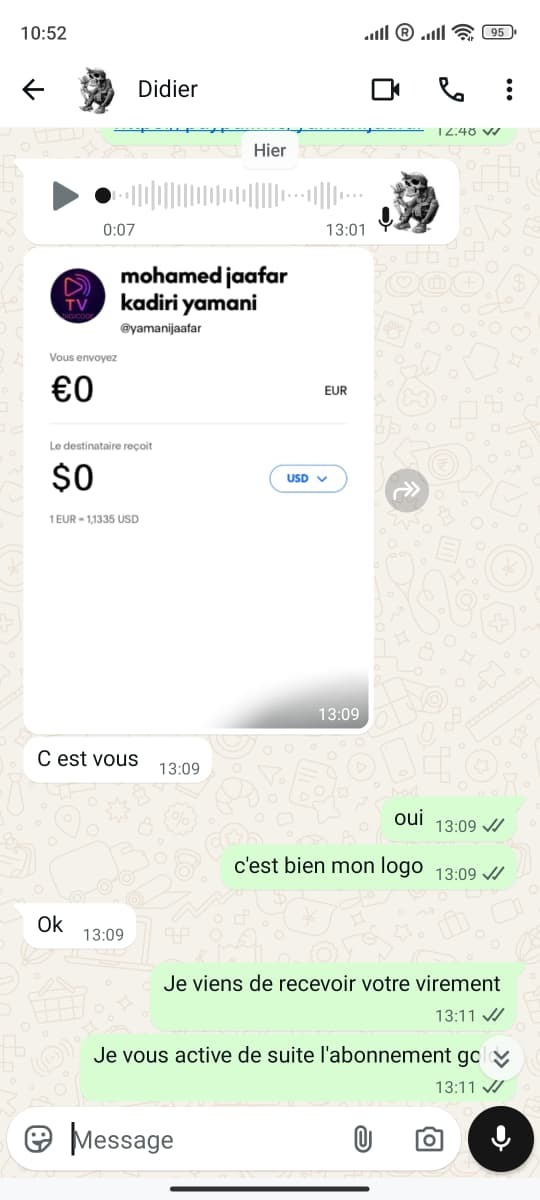 Client Belgique – Virement SEPA